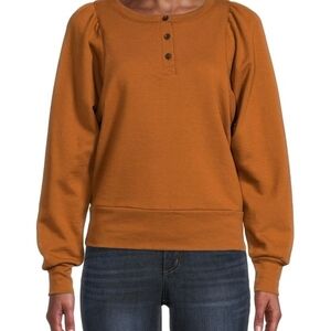 Madewell Burnt Orange Knit Top